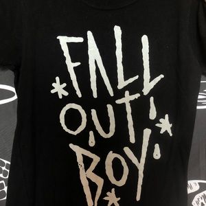 Black Fall Out Boy Band Tee